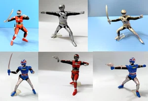  Bandai Mini Gashapon Space Cop Sheriff Sharivan / Gavan / Shaider x 6 figures - Picture 1 of 6