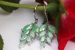 ZK09 Ohrringe Ohrhänger Ohrstecker Zirkonia Creolen Perlen Schmuck Ohrschmuck - Bild 1 von 1