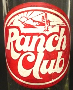 Botella de soda vintage LCA: RANCH CLUB OF DALLAS, TX. - 10 oz VIDRIO SHOWS DESGASTE - Imagen 1 de 3