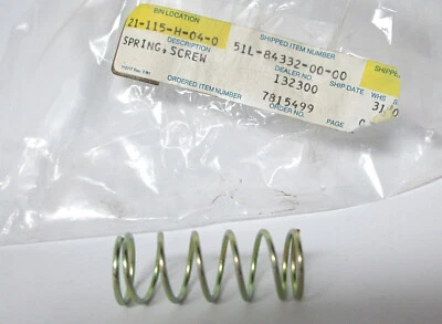 Original Yamaha FZR400 FZR600 VK540 OEM Faro Tornillo Muelle 51L-84332-00 Nuevo de Lote Antiguo Foto 1 de 4