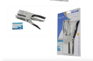 Set Cucitrice per Casa Scuola Ufficio Cucitrice Resistente con 1 Confezione Graffette Utensili - Foto 1 di 3