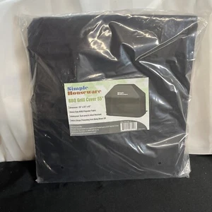 Simple Houseware BBQ Grill Cover 55" x 23" x 42" Black - NEW - Picture 1 of 1