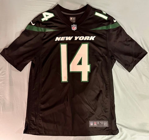 New York Jets #14 Sam Darnold Black Nike Men's Game Jersey - Large Cover