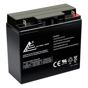 Upgrade Replacement for NP17-12 12V 17Ah, Rechargeable 12V 18AH AGM SLA Battery - Picture 1 of 8
