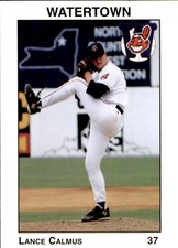 1996 Watertown Indians Team Issue #4 Lance Calmus Tulsa Jenks Oklahoma OK Card