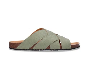 Vegane Sandalen anatomisch gepolstert Fußbett Upcycling Autoreifen Solhe Piñatex - Bild 1 von 8