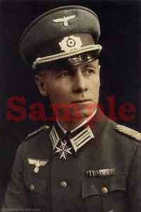 German WW 2 Colonel Erwin Rommel Before Promotion Colorized Photo 8 X 10 Repro. - Picture 1 of 1