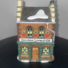 Dept 56 Heritage Village Collection  Faversham Lamps & oil 5832-7 No Cord Or Oil