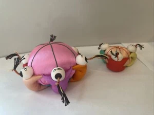 Satin Sewing Pincushion Pin Cushions 6 Boy Needle and 3 boy China - Picture 1 of 6