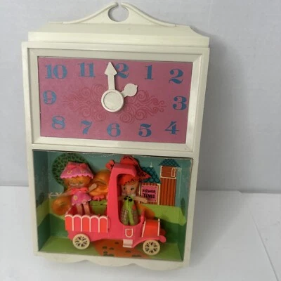 Reloj Vintage 1970 Mini Flatsy 'Flower Time' Ideal Toy Corp Hong Kong Foto 1 de 4