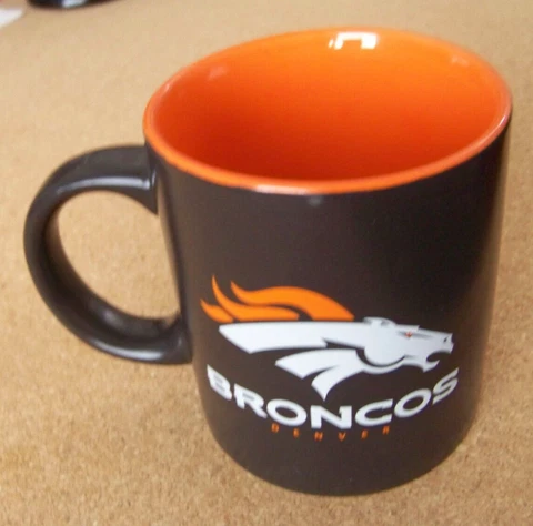 Denver Broncos ceramic coffee mug cup black orange 2017 c41353 Cover