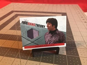 2012 Cryptozoic Big Bang Theory Howard’s Purple Shirt Authentic Wardrobe Card - Picture 1 of 4