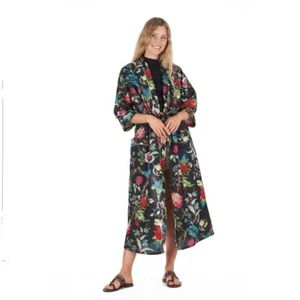 Bata kimono de algodón Noir Nights - Imagen 1 de 5
