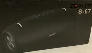 Bluetooth Portable Speaker Zealot 75W Mic, Audio Cable Slot, USB-C, Rich Bass - Picture 1 of 5