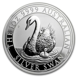 2018 Australia 1 oz Silver Swan BU - Picture 1 of 4