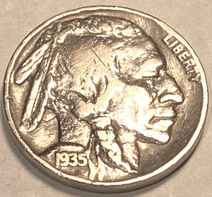1935 P Buffalo Nickel XF / AU NO RESERVE *J918 - Photo 1/2