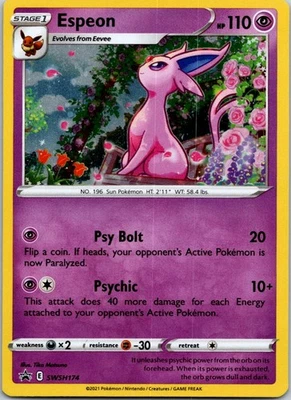 Black Star Promo Espeon SWSH174 Promo SWSH: Sword & Shield Promo Cards - Image 1 of 2