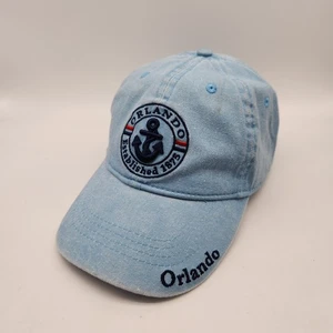 Orlando Florida Mütze Kappe hellblau bestickt Anker EST. Andenken 1875 - Bild 1 von 9