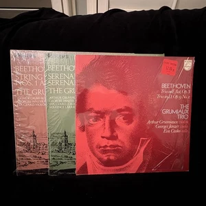 BEETHOVEN String Trios & Serenade complete - GRUMIAUX TRIO - PHILIPS ST 3LP LOT - Picture 1 of 10