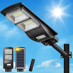 2400W Solar Street Lights Outdoor, 240000LM Dusk to Dawn Solar Security Flood Li - Picture 1 of 8