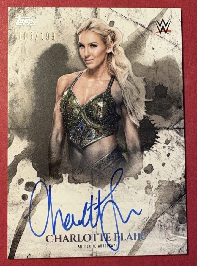 Charlotte Auto 105/199 WWE 2018 Topps Undisputed Flair UA-CF Autograph on card - Image 1 of 4