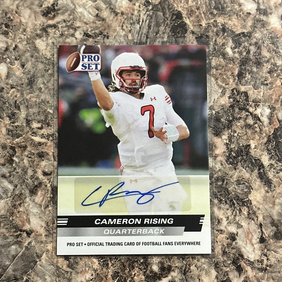 2021 Leaf Pro Set College Auto Gold Cameron Rising #PSA-CR2 Auto Utah - Image 1 of 2