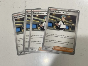 Juego de cartas coleccionables Pokémon: SV10: Destined Rivals - Team Rocket's Archer 170/182 x4 - Imagen 1 de 1
