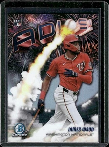 2025 Bowman Chrome James Wood Adios #AD-4 Washington Nationals - Picture 1 of 2