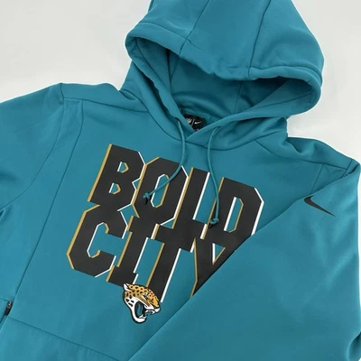 Jacksonville Jaguars Hoodie Mens XL Teal Bold City NFL On Field Apparel - Image 1 of 4