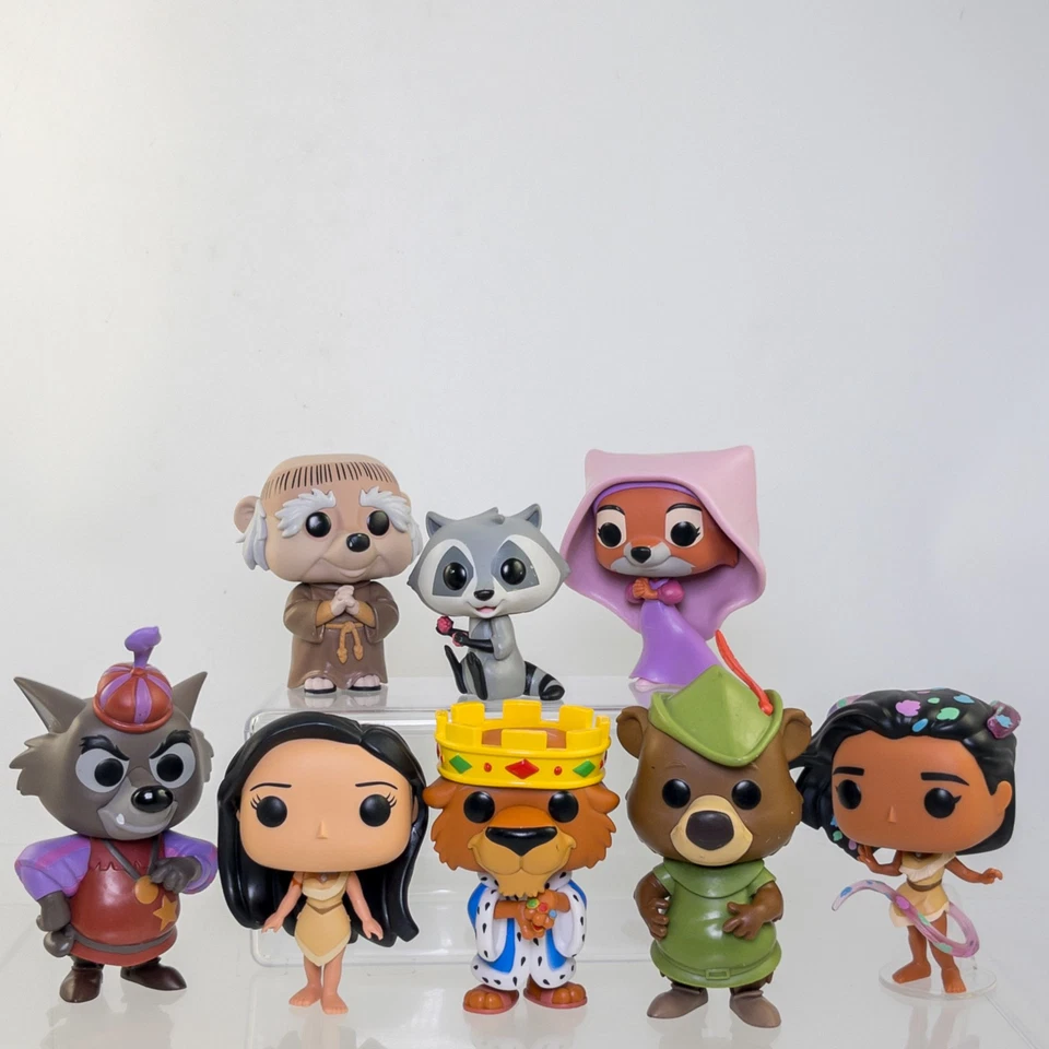 Lote de 8 Funko Pop Disney! Figuras de vinilo - POCAHONTAS & ROBIN HOOD *SUELTAS - CASI NUEVAS* Foto 1 de 1