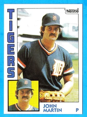 John Martin 1984 Nestle  #24 Detroit Tigers  (nrmt) A - Image 1 of 2