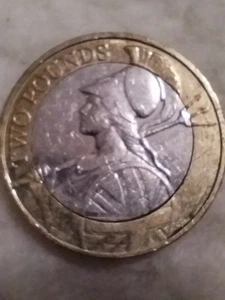 Britannia 2 Pound Münze 2015 sehr selten Fehler Viertelwende - Bild 1 von 12