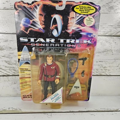 Playmates Star Trek Generations Admiral James T Kirk 1994 5" Vintage Figure New - Image 1 of 4