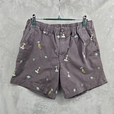 Chubbies Size M Alien Abduction Embroidered UFO Area 51 Spaceship Grey Shorts - Изображение 1 из 4