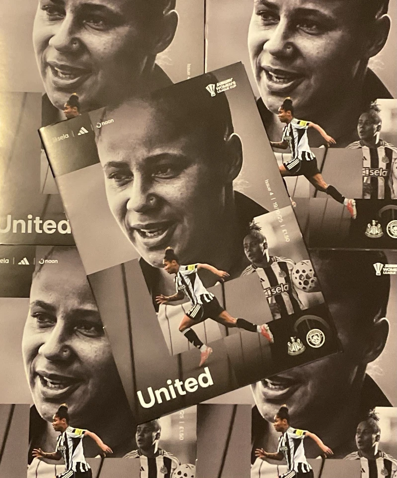 NEWCASTLE UNITED WOMEN v MANCHESTER CITY WOMEN LEAGUE CUP PROGRAMME 25/26 - Image 1 of 1