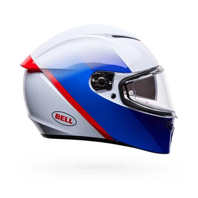 Bell Lithium MIPS Motorcycle Helmet White/Blue Bash XL - Image 1 of 4