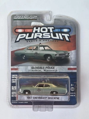 Greenlight Hot Pursuit 1967 Chevrolet Biscayne Wisconsin State Patrol - Image 1 of 4