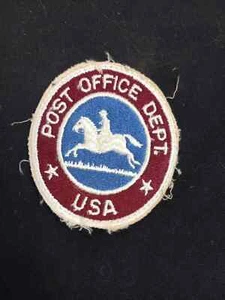 Vintage Post Office Dept. USA Embroidered Shirt Patch Oval Red White Blue - Picture 1 of 1
