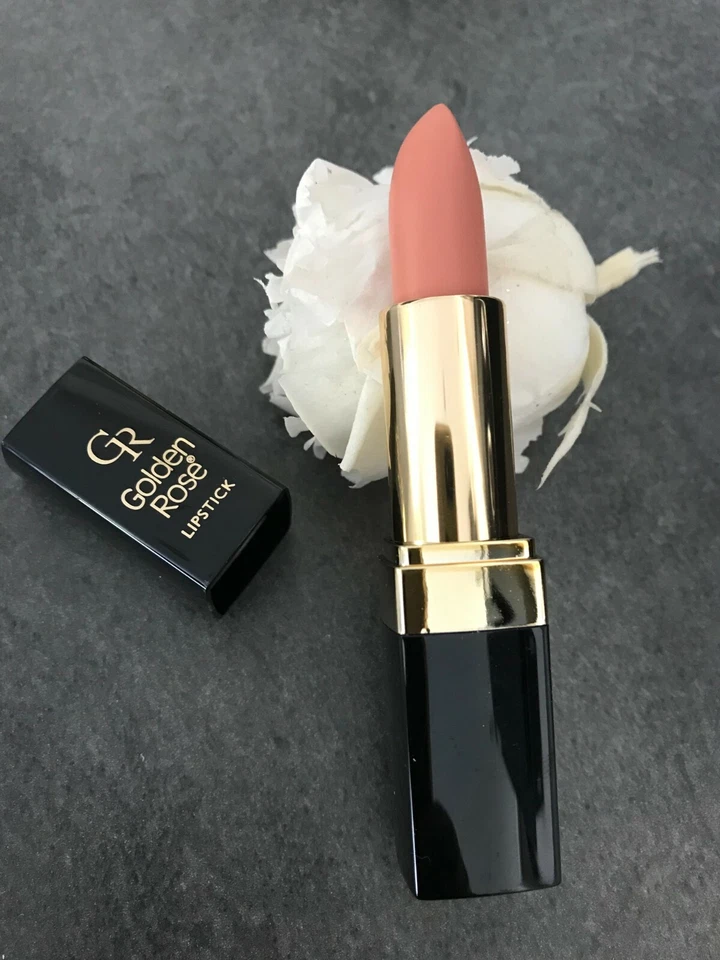 GOLDEN ROSE lipstick ROUGE A LEVRES VITAMINE E SANS PARABENS 129 nude naturel - Image 1 of 1