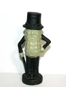 Vintage Mr. Peanut Cast Iron Still Bank ~ 5.5 Inches Tall ~ Advertising - Picture 1 of 7