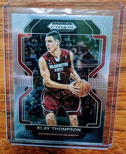 2022-23 Prizm Draft Picks Klay Thompson Silver Parallel #33 Washington State 