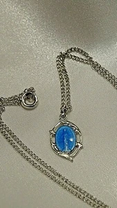 Catholic Vintage child baby Sterling Silver enameled immaculate Mary Holy Medal - Picture 1 of 6