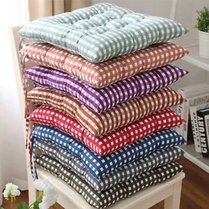 38*38cm Chair Cushion Pad Thick Seat Patio Car Office Home Tie-on Non-Slip Mat * - Picture 1 of 33
