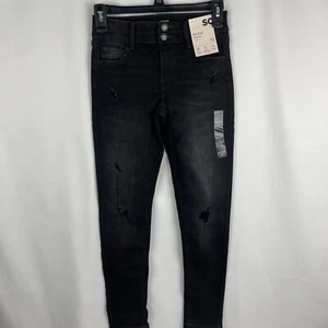 Sonoma Superstar Mid Rise Jeans Skinny + Stretch Size 12 Black - Picture 1 of 6