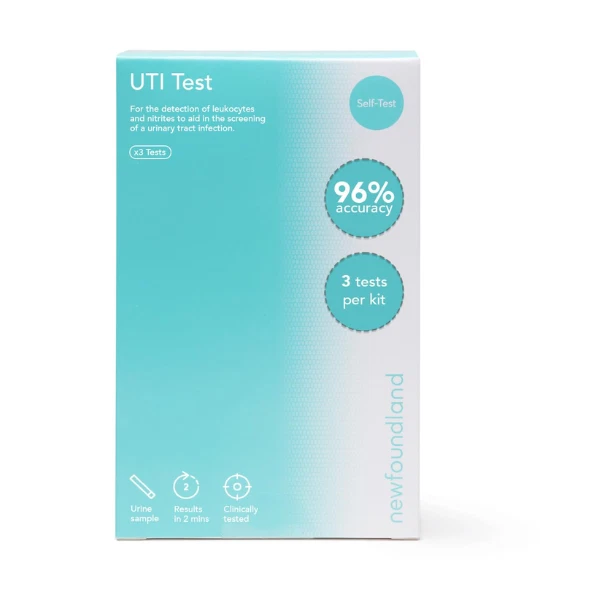 NewFoundLand UTI Self Test Kit, At Home Test, Easy to Use, 3 Tests