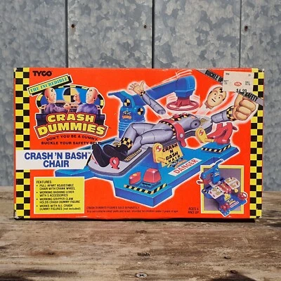 The Incredible Crash Dummies "Crash 'n Bash Chair" 1991 NEW IN BOX Vintage Tyco. - image 1 of 4