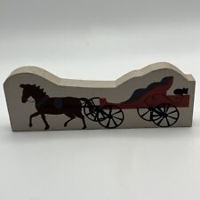 Vintage The Cat's Meow Village Accessory Horse And Carriage