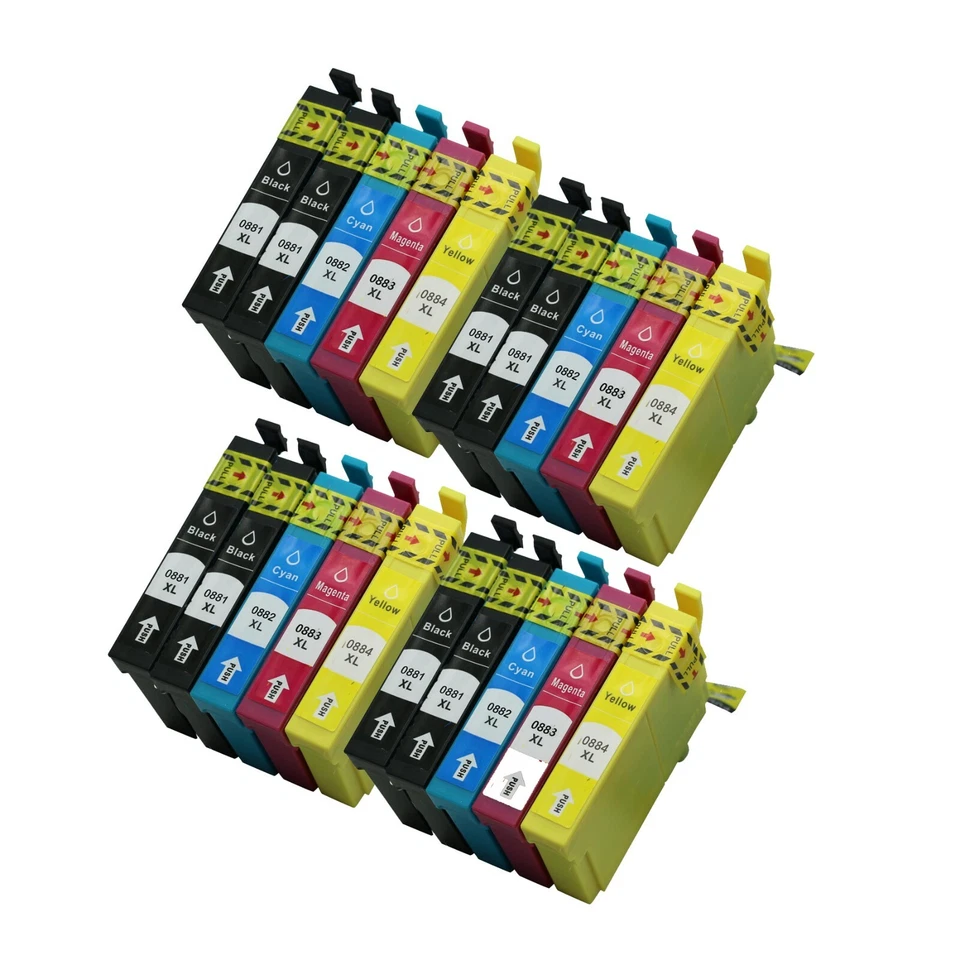 20PK (4 juegos) tinta T088XL T088 PARA EPSON Stylus NX215 NX110 N10 NX105 CX4400  Foto 1 de 1