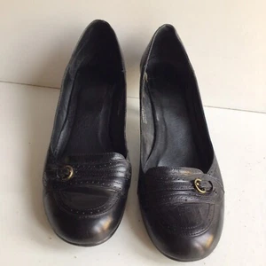 Zapatos de corte de cuero negro para mujer hechos en China talla 40 usados - Imagen 1 de 12