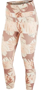 Nike Women's Printed Dri-FIT Pull-On High-Rise Cropped Leggings Tan S, $65 NWT - Picture 1 of 5
